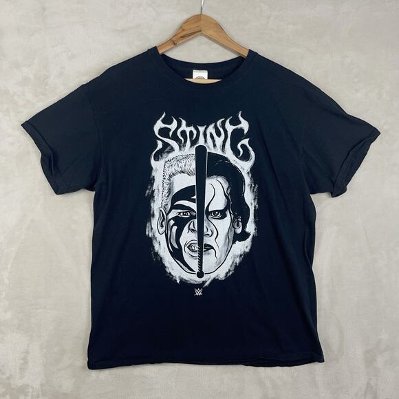 WWE Other - WWE Sting White Warrior Split Face Shirt 2017 Wrestling T Shirt Tee Men's Large